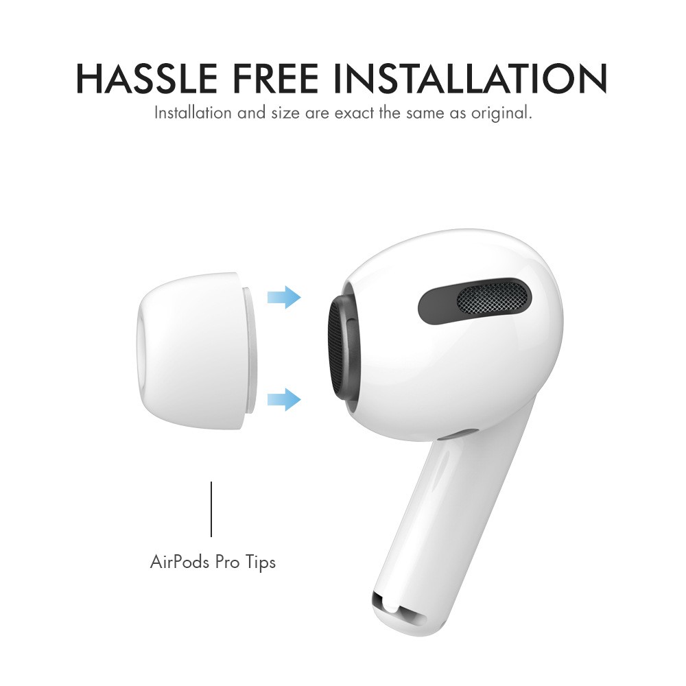 AHASTYLE AHASTYLE AirPods Pro 2/AirPods Pro Öronpluggar 3-PACK Svart