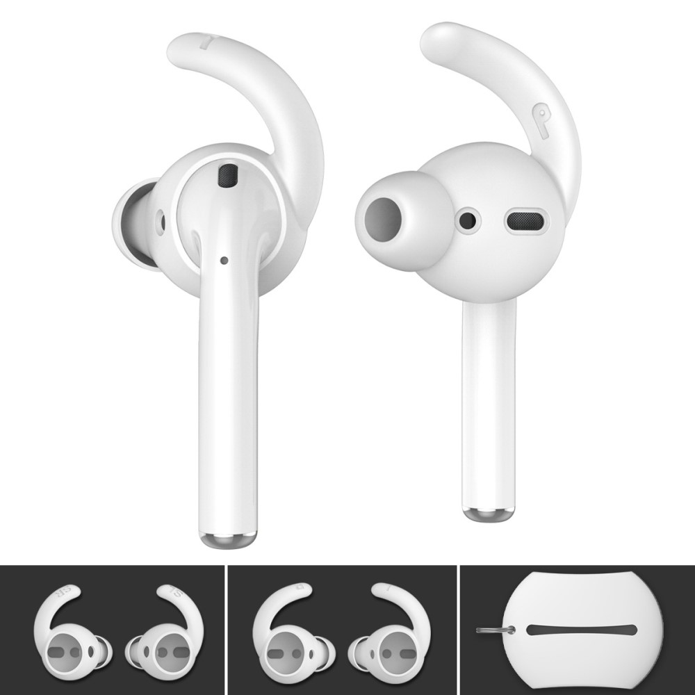 AHASTYLE AHASTYLE AirPods 2/1 2-PACK Öronpluggar Silikon Storlek S Svart