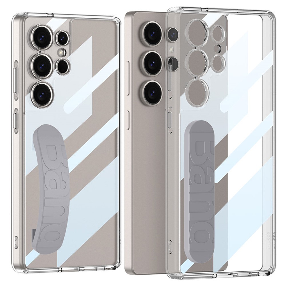 GKK GKK Samsung Galaxy S25 Ultra Skal Hand Strap Hybrid Grå