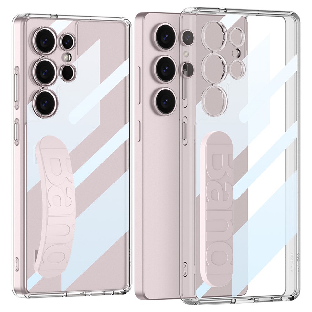 GKK GKK Samsung Galaxy S25 Ultra Skal Hand Strap Hybrid Rosa