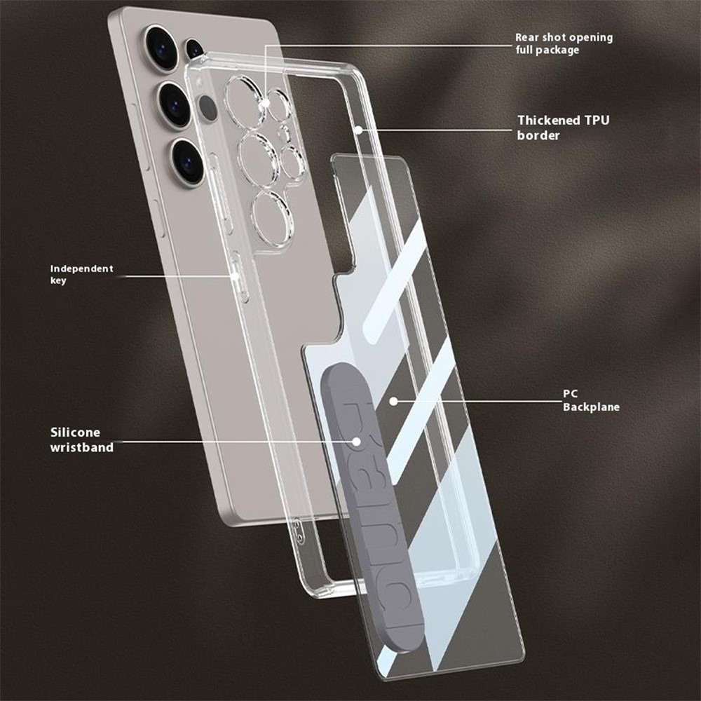 GKK GKK Samsung Galaxy S25 Ultra Skal Hand Strap Hybrid Blå