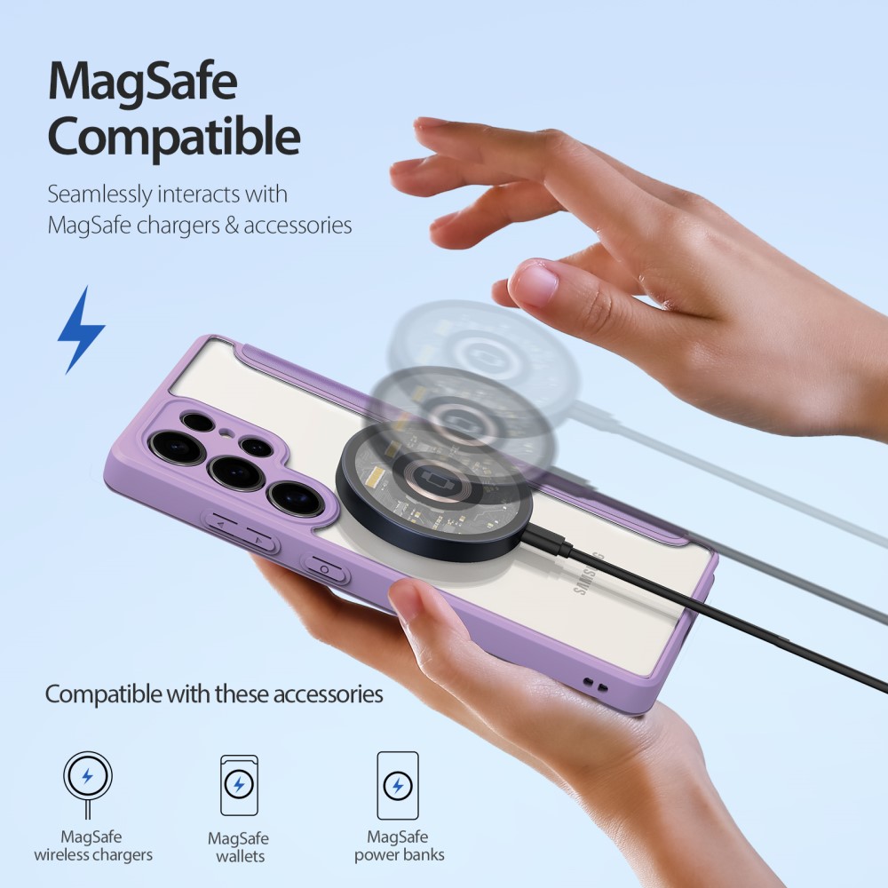 DUX DUCIS DUX DUCIS Galaxy S25 Ultra Fodral MagSafe Skin X Pro Lila