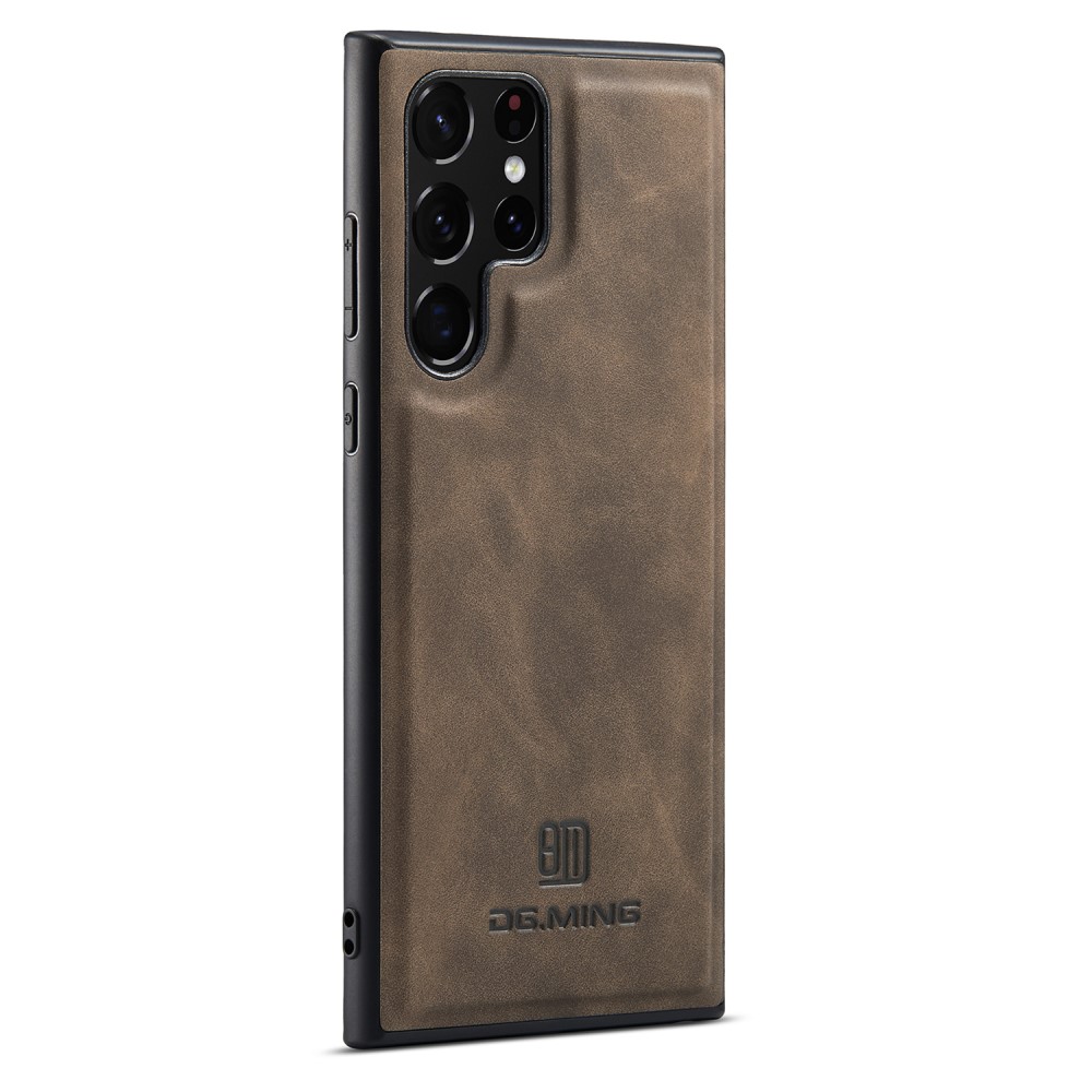 DG.MING DG.MING Samsung Galaxy S25 Ultra Skal Läderbelagt Mörk Brun