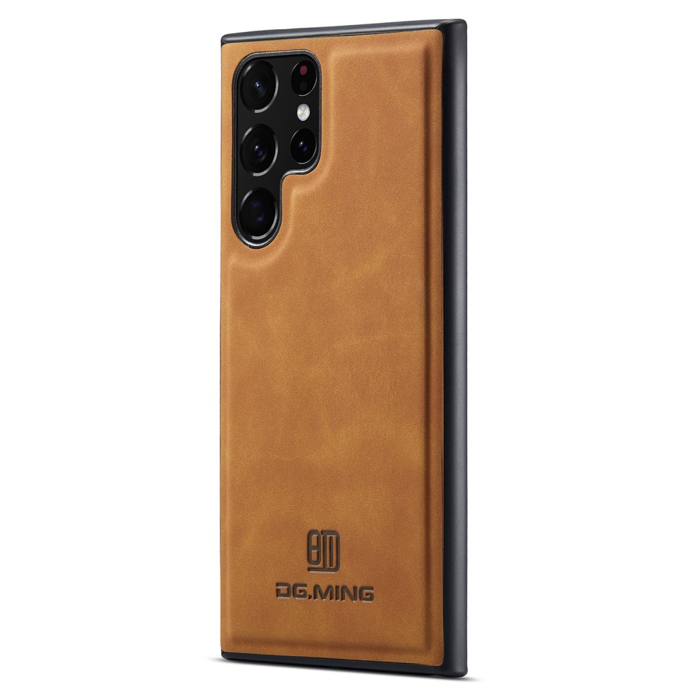 DG.MING DG.MING Samsung Galaxy S25 Ultra Skal Läderbelagt Brun