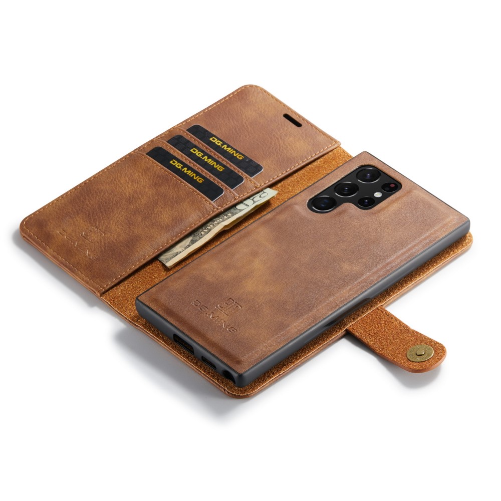 DG.MING DG.MING Galaxy S25 Ultra 2in1 Magnet Fodral / Skal Brun