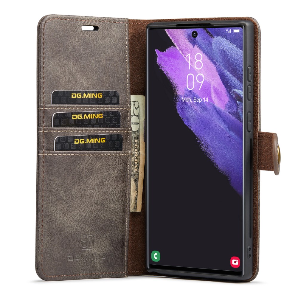 DG.MING DG.MING Galaxy S25 Ultra 2in1 Magnet Fodral / Skal Grå