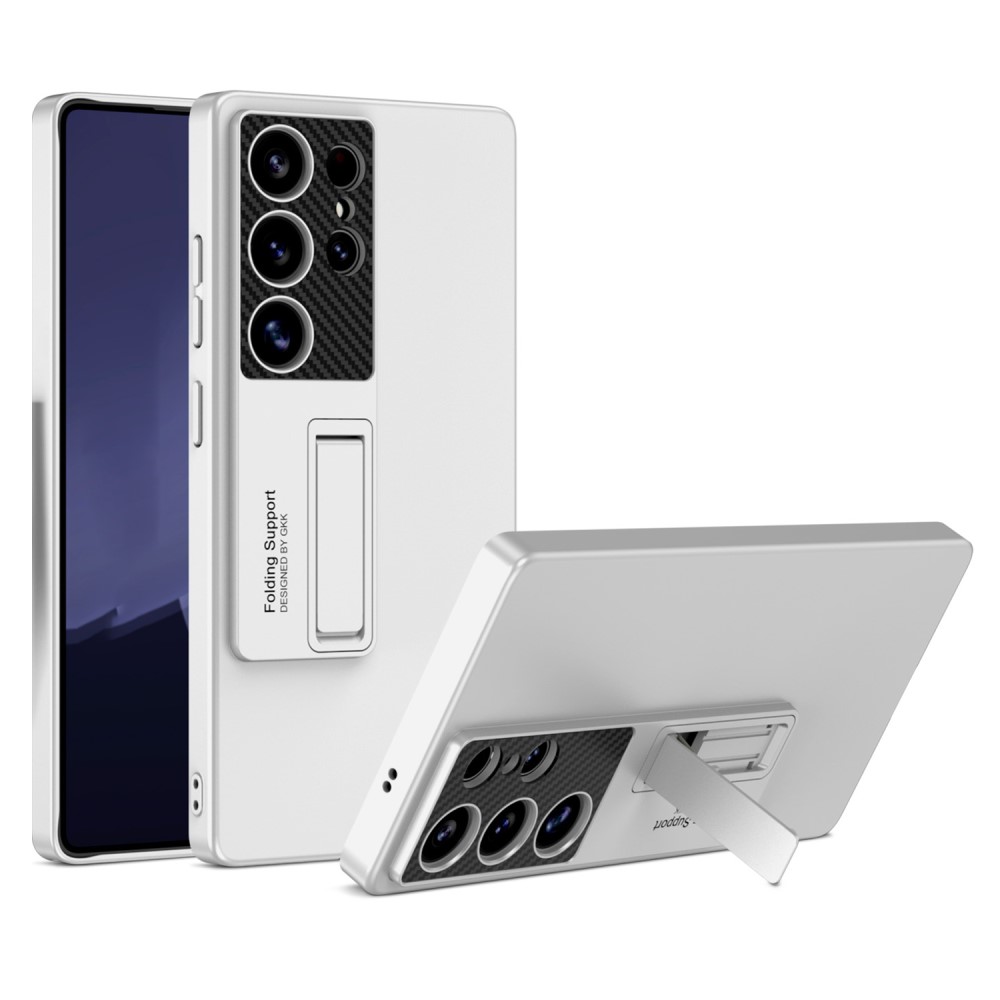 GKK GKK Samsung Galaxy S25 Ultra Skal Kickstand Slim Silver