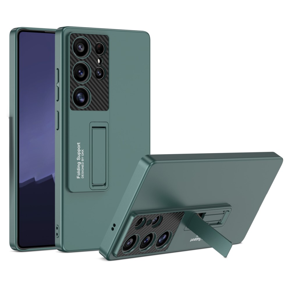 GKK GKK Samsung Galaxy S25 Ultra Skal Kickstand Slim Grön
