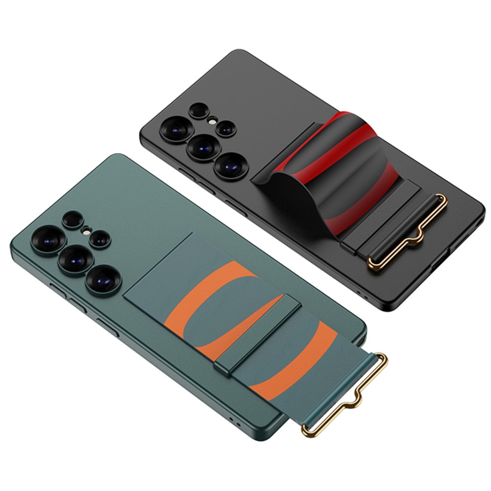 GKK GKK Galaxy S25 Ultra Skal Med Strap Hybrid Kolfiber Textur