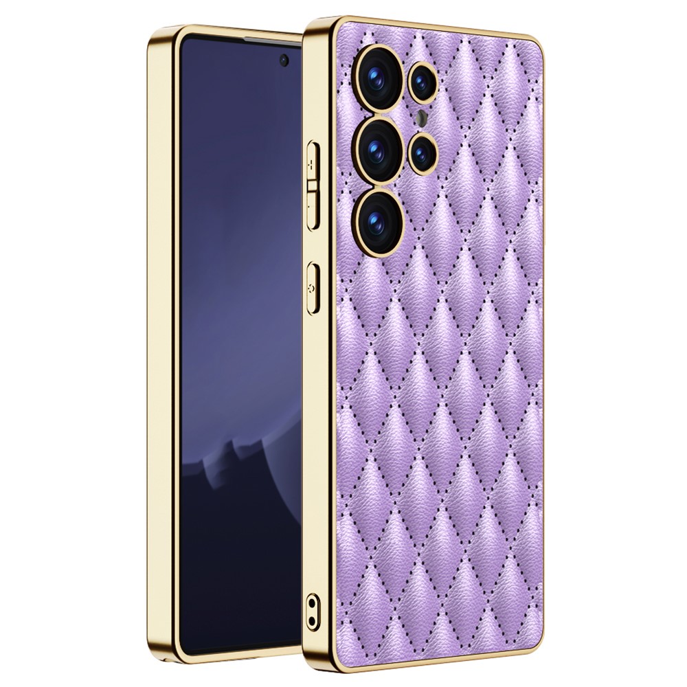 GKK GKK Samsung Galaxy S25 Ultra Skal Diamond Hybrid Läder Lila