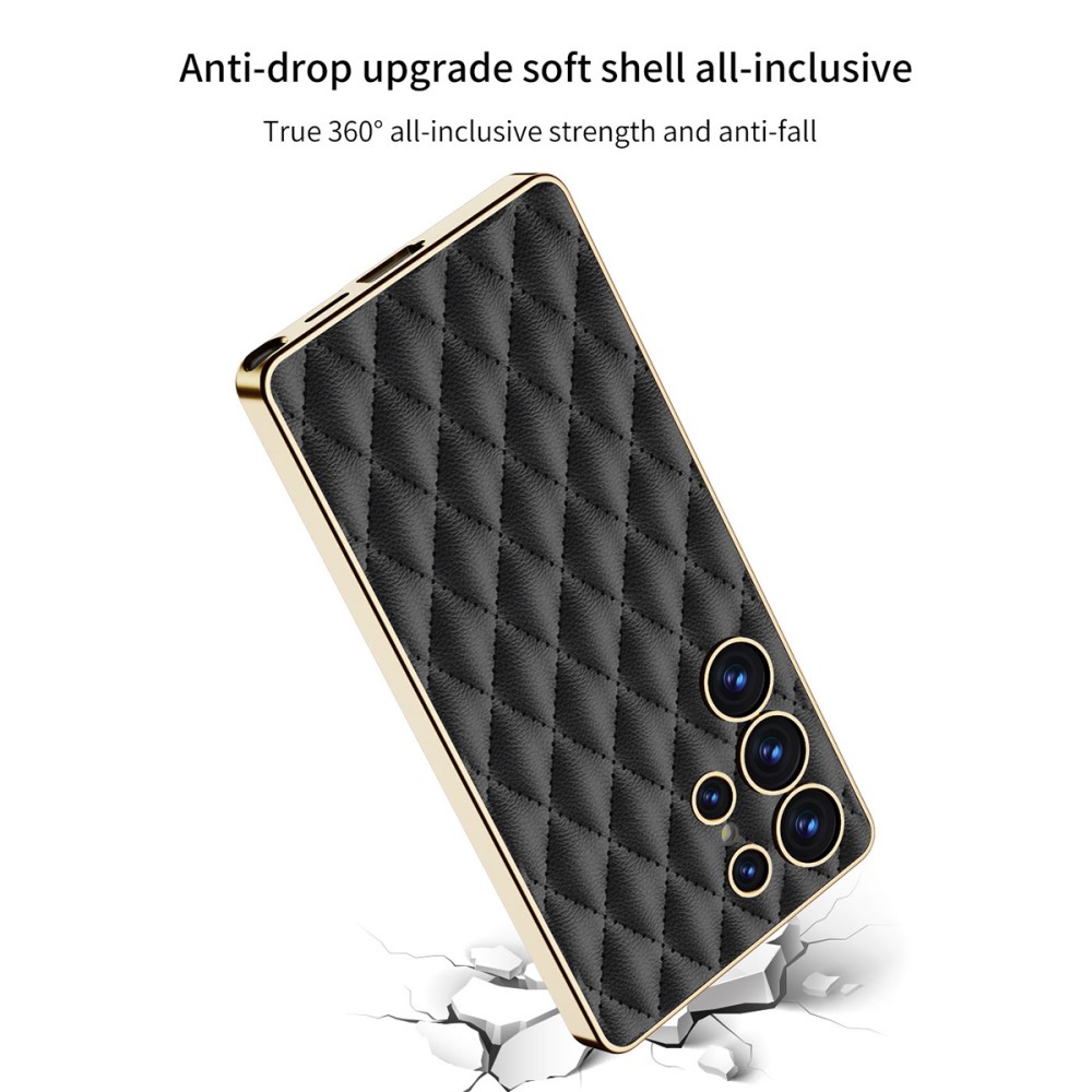 GKK GKK Samsung Galaxy S25 Ultra Skal Diamond Hybrid Läder Lila