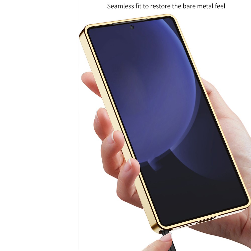 GKK GKK Samsung Galaxy S25 Ultra Skal Vävd Hybrid Läder Vit