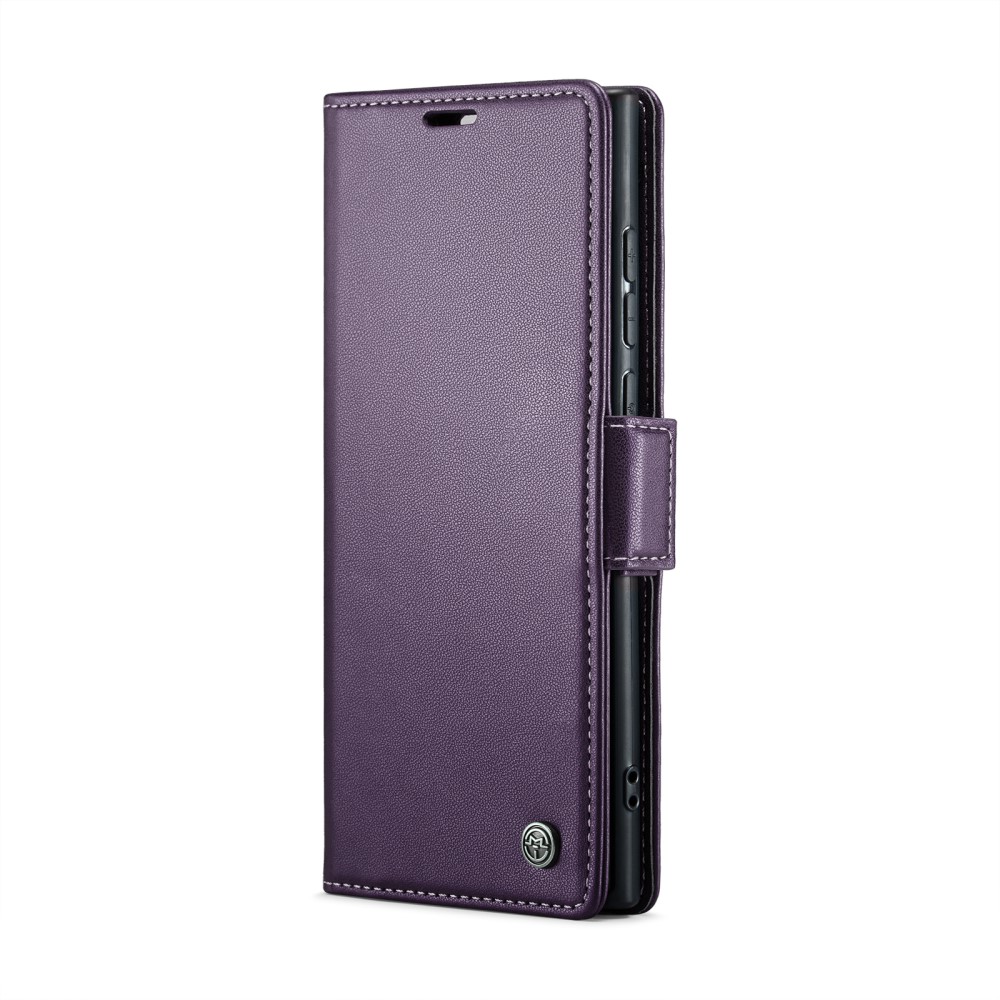 CASEME CASEME Galaxy S25 Ultra Fodral RFID Slim Läder Lila