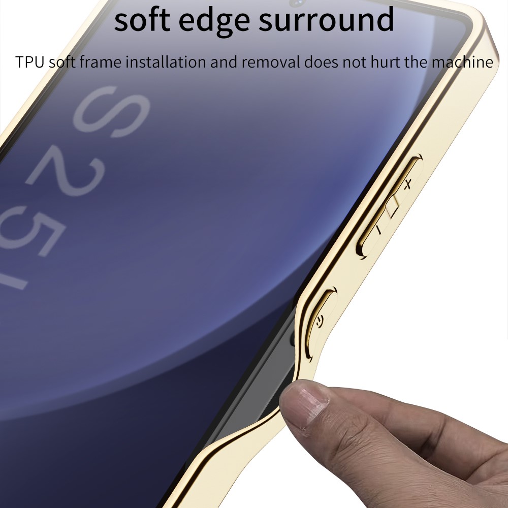 GKK GKK Galaxy S25 Ultra Skal Läder Hybrid Electroplate Lila