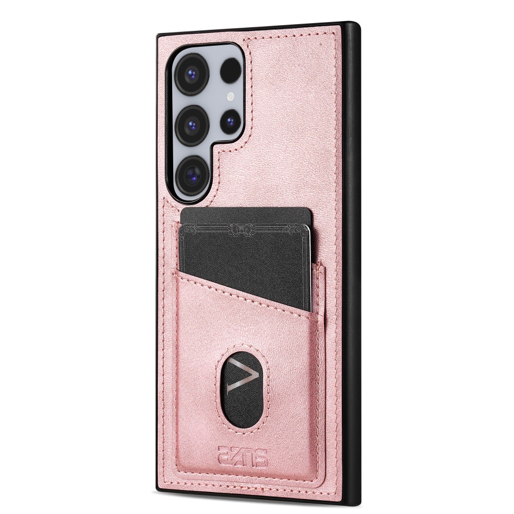 AZNS AZNS Samsung Galaxy S25 Ultra Skal Med Kortfack Läder Roséguld