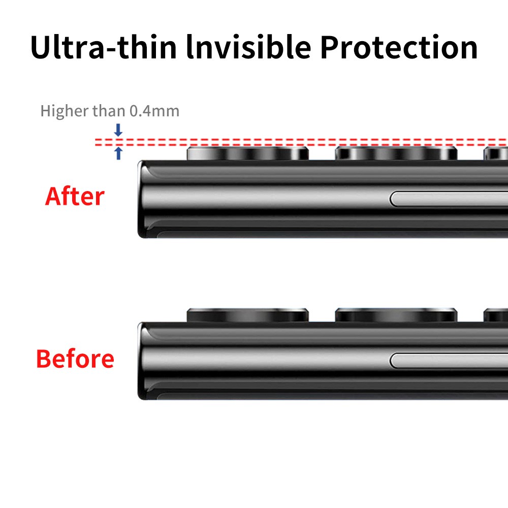 ENKAY ENKAY Samsung Galaxy S25 Ultra Linsskydd Härdat Glas Svart