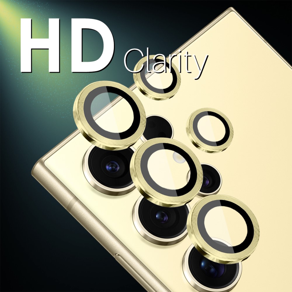 NORTHJO NORTHJO Galaxy S25 Ultra Linsskydd Härdat Glas Guld