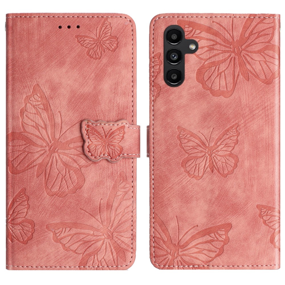  Samsung Galaxy A16 / A26 5G Fodral Fjärilar Rosa