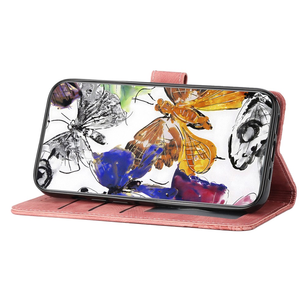  Samsung Galaxy A16 / A26 5G Fodral Fjärilar Rosa