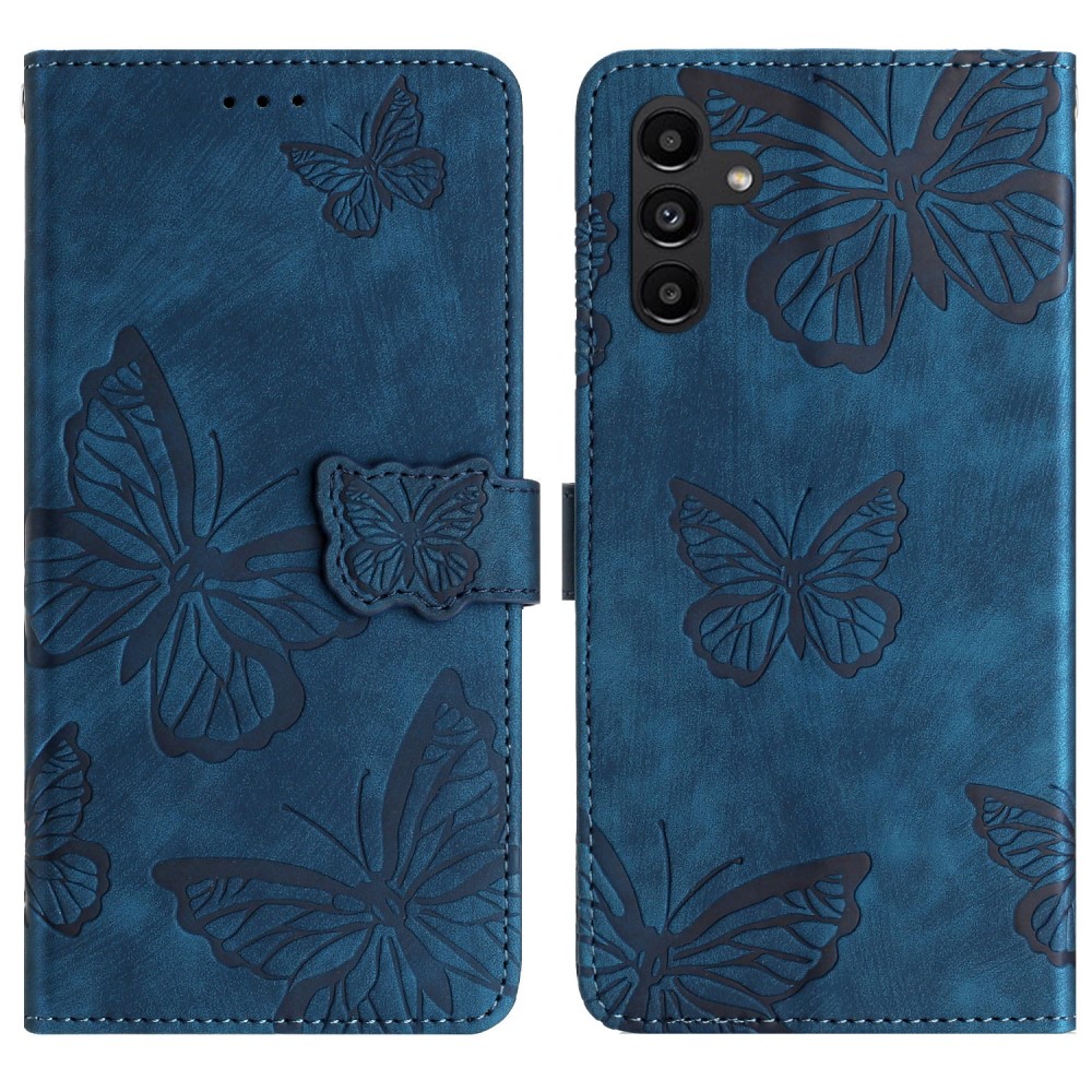  Samsung Galaxy A16 / A26 5G Fodral Fjärilar Blå