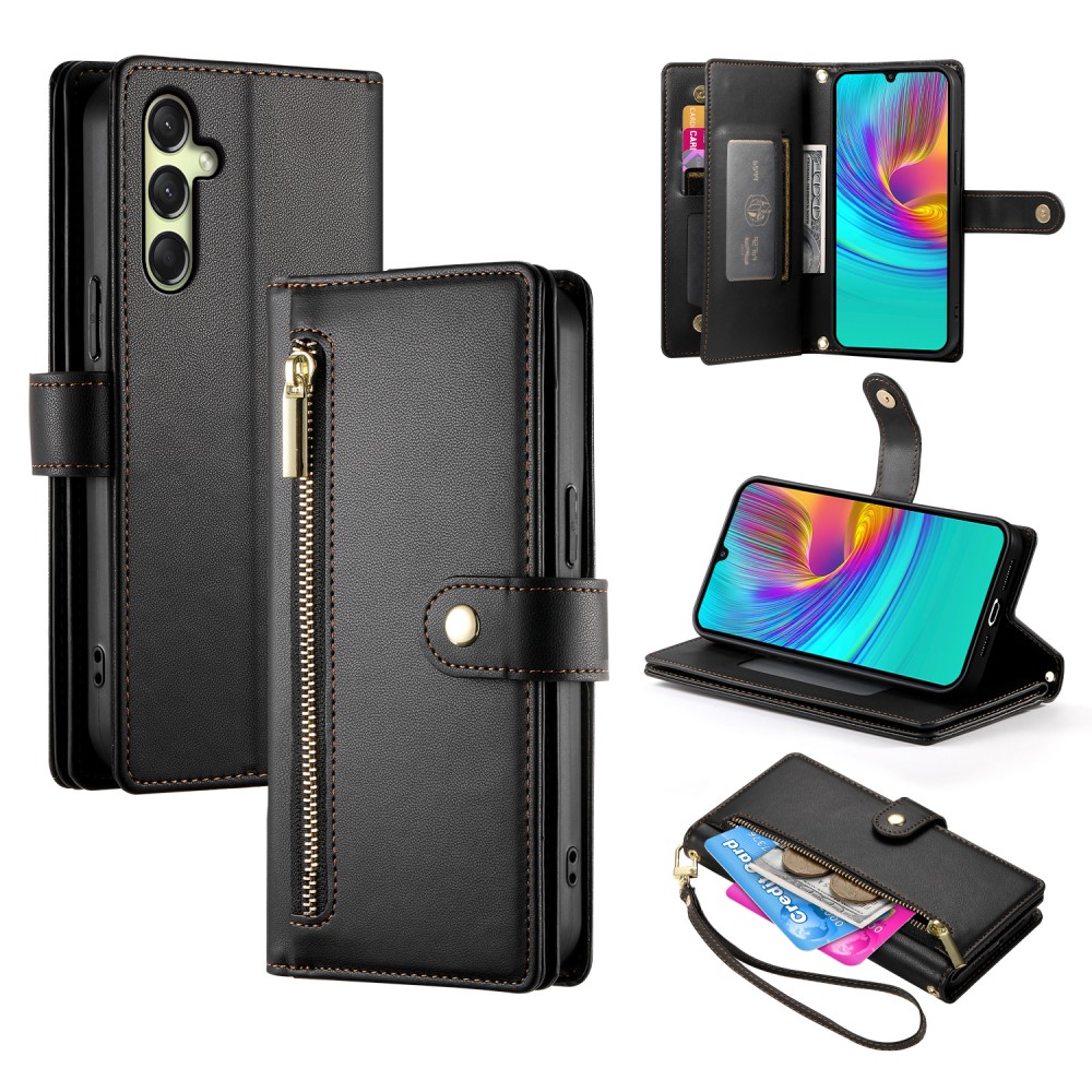  Samsung Galaxy A16 / A26 5G Fodral Med Kortfack Svart