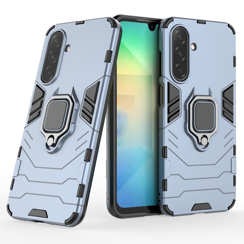  Samsung Galaxy A16 / A26 5G Skal Hybrid Ring Armor Blå