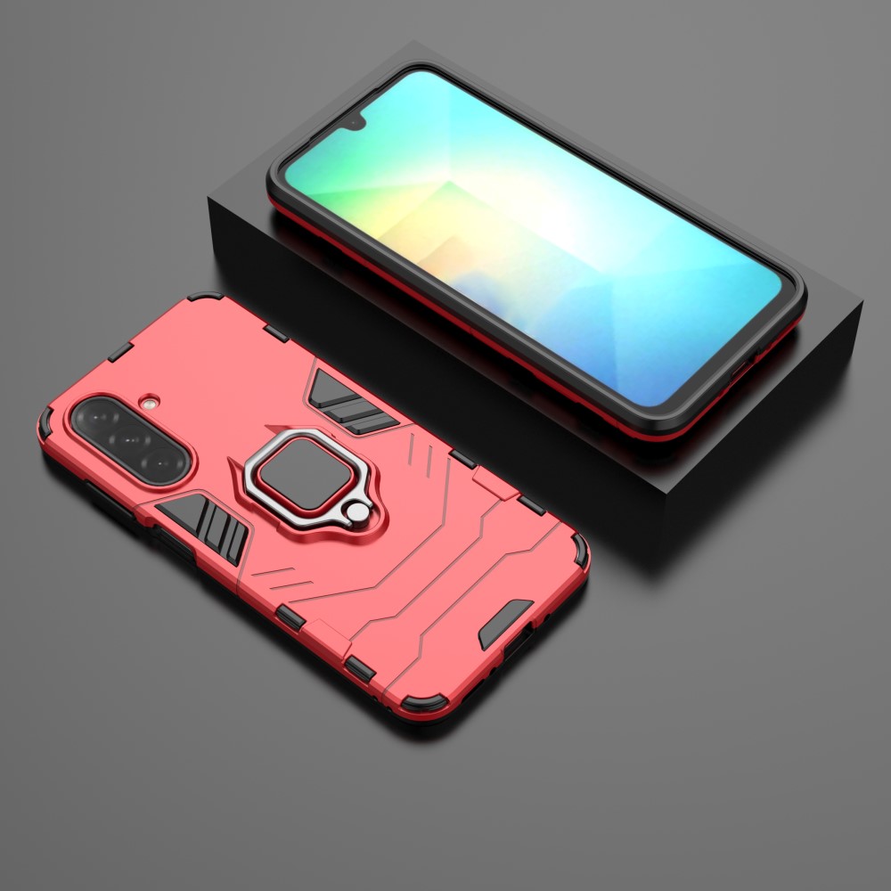  Samsung Galaxy A16 / A26 5G Skal Hybrid Ring Armor Röd