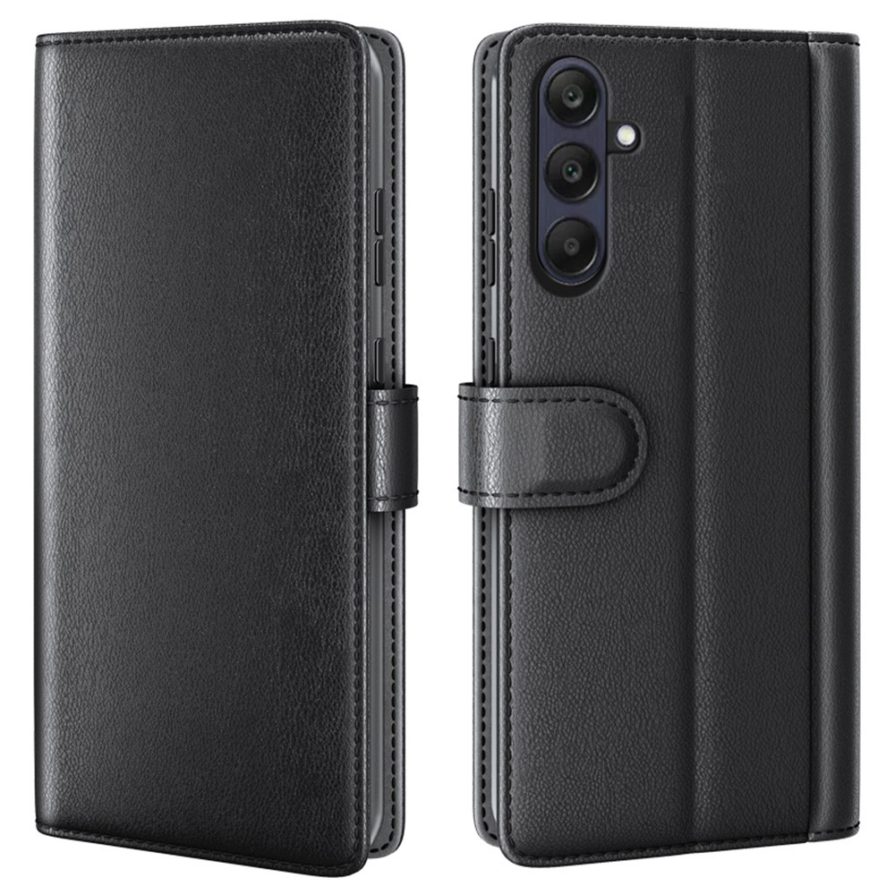  Samsung Galaxy A26 5G Fodral Premium Äkta Läder Svart