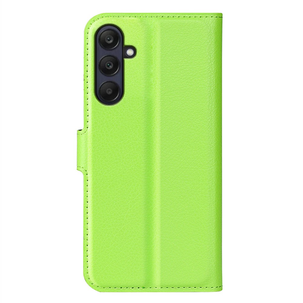  Samsung Galaxy A16 / A26 5G Fodral Litchi Läder Textur Grön