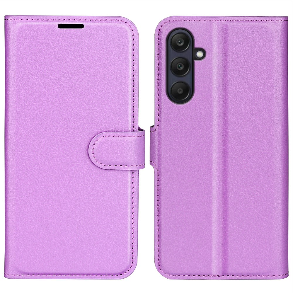  Samsung Galaxy A16 / A26 5G Fodral Litchi Läder Textur Lila