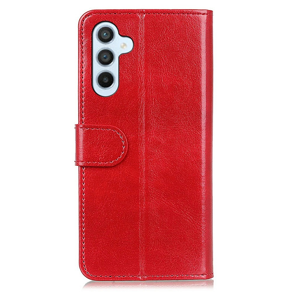  Samsung Galaxy A16 / A26 5G Fodral Crazy Horse Läder Röd