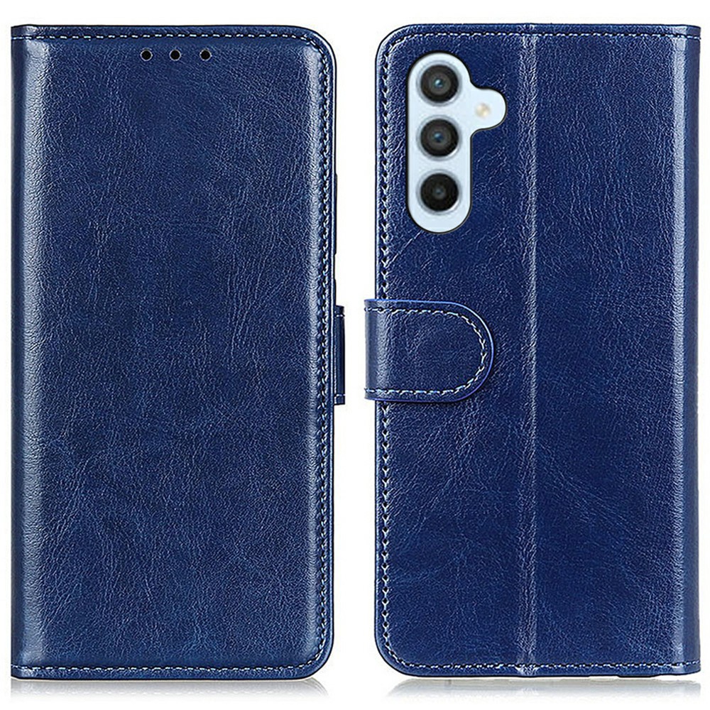  Samsung Galaxy A16 / A26 5G Fodral Crazy Horse Läder Blå
