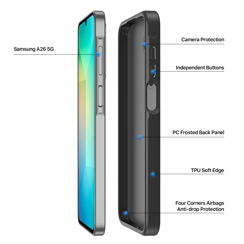 DUX DUCIS DUX DUCIS Galaxy A16 / A26 5G Skal Yind Series Matt Svart