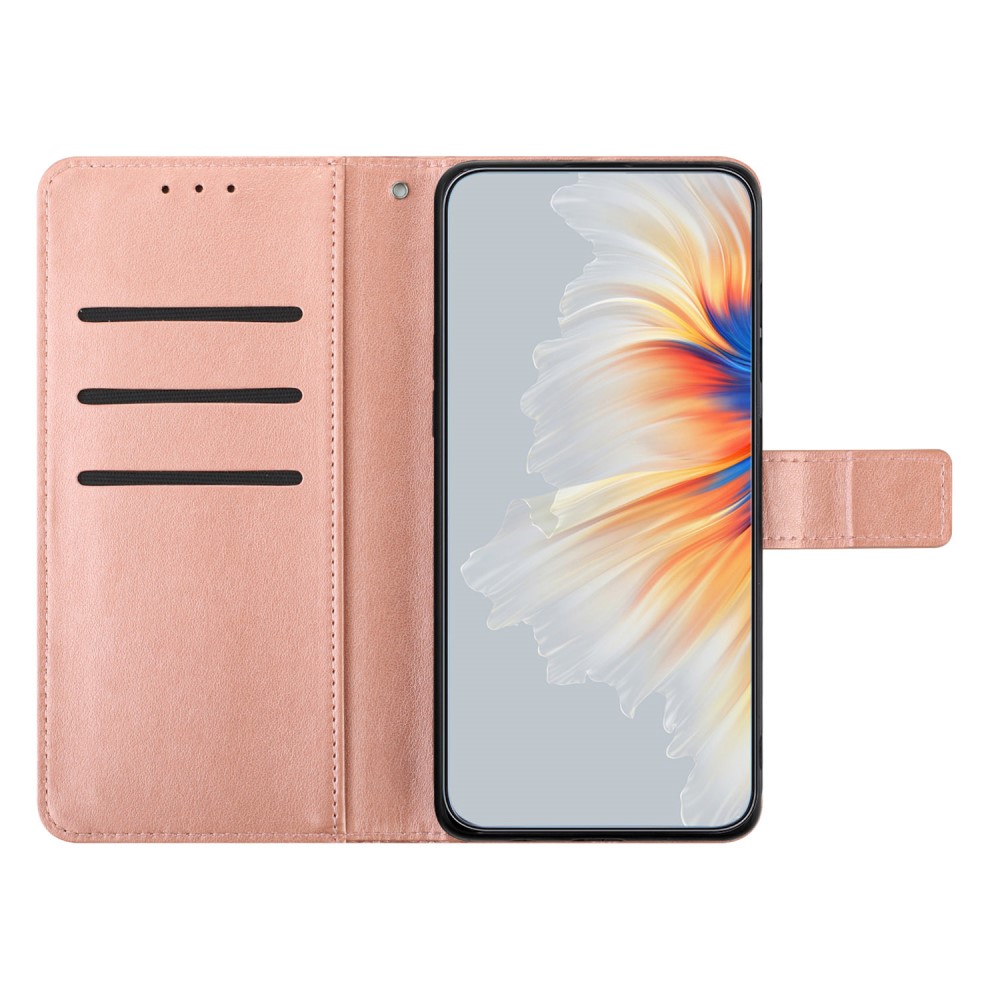  Samsung Galaxy A16 / A26 5G Fodral Mandala Läder Roséguld
