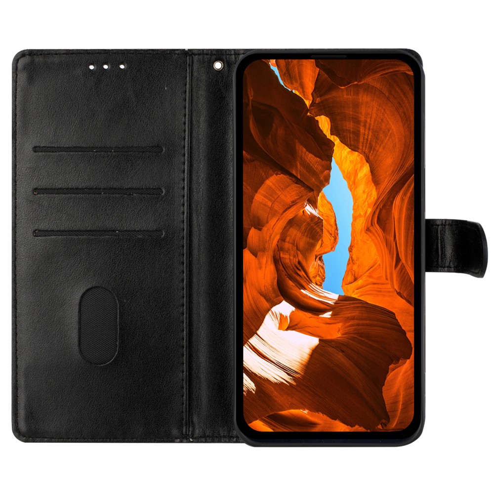  Samsung Galaxy A16/A26 5G Fodral Med Blommigt Tryck Svart