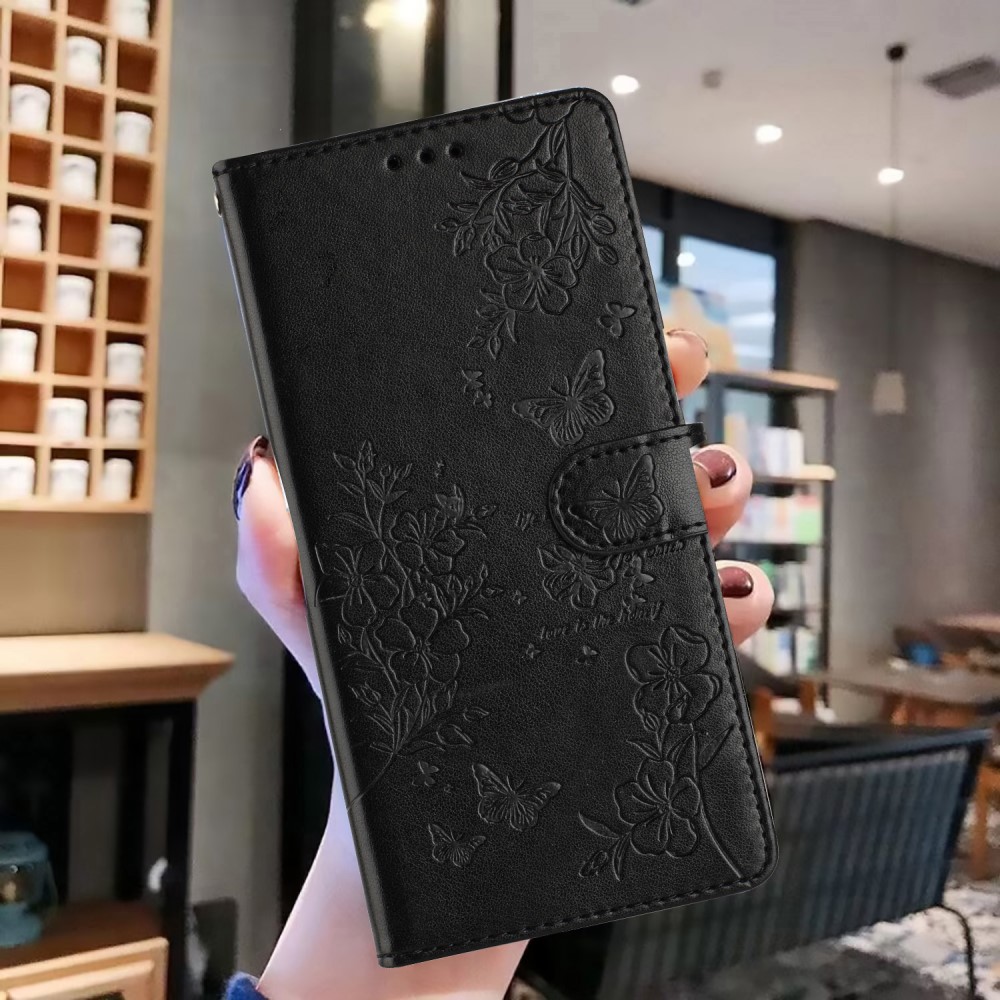  Samsung Galaxy A16/A26 5G Fodral Med Blommigt Tryck Svart