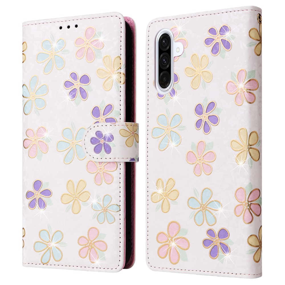  Samsung Galaxy A16/A26 5G Fodral RFID Färgglada Blommor