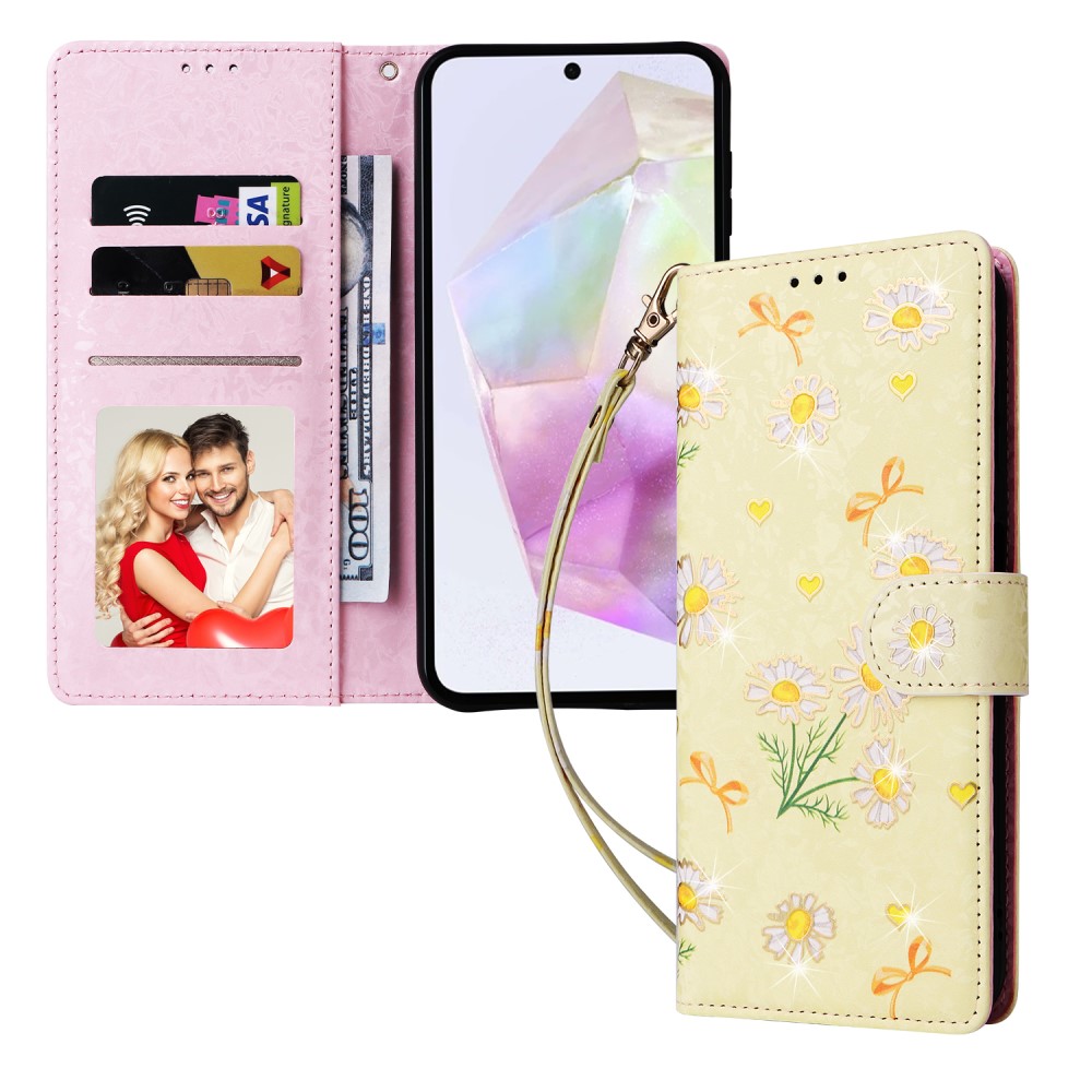  Samsung Galaxy A16/A26 5G Fodral RFID Yellow Daisy
