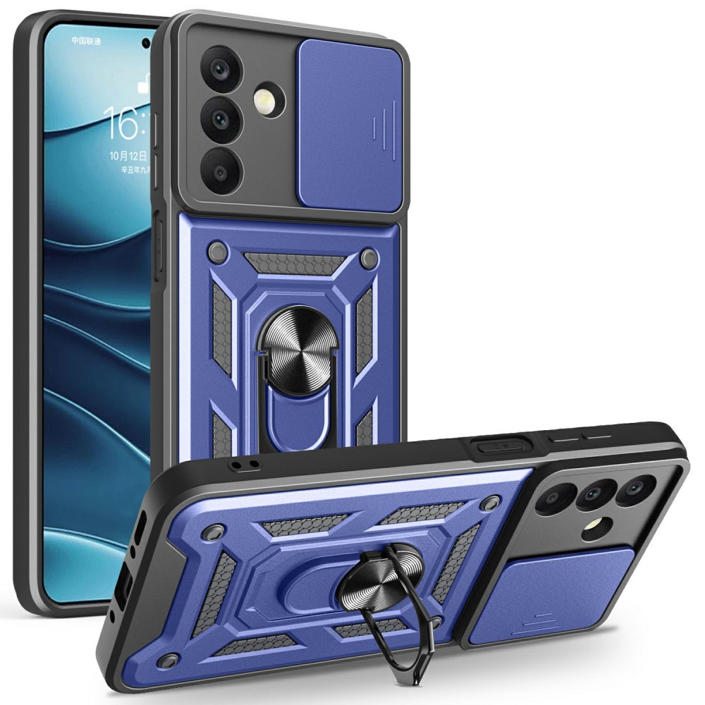  Samsung Galaxy A26 5G Skal CamShield Ring Hybrid Blå