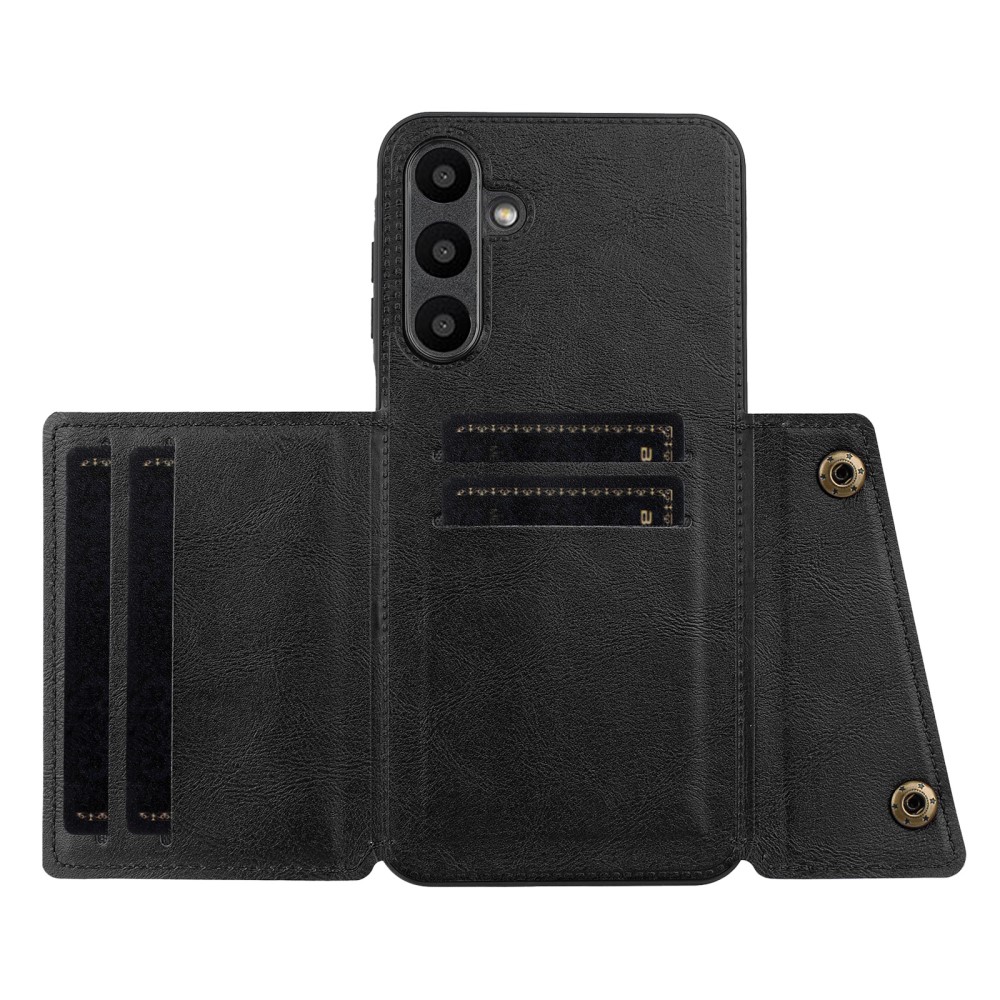 Samsung Galaxy A26 5G Skal Läder Med Kortfack Och Magnet