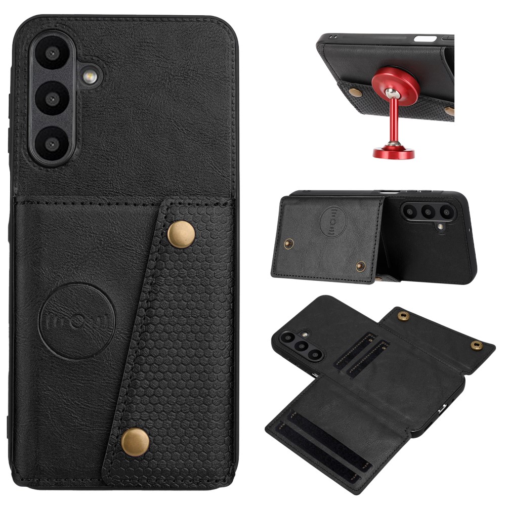  Samsung Galaxy A26 5G Skal Läder Med Kortfack Och Magnet