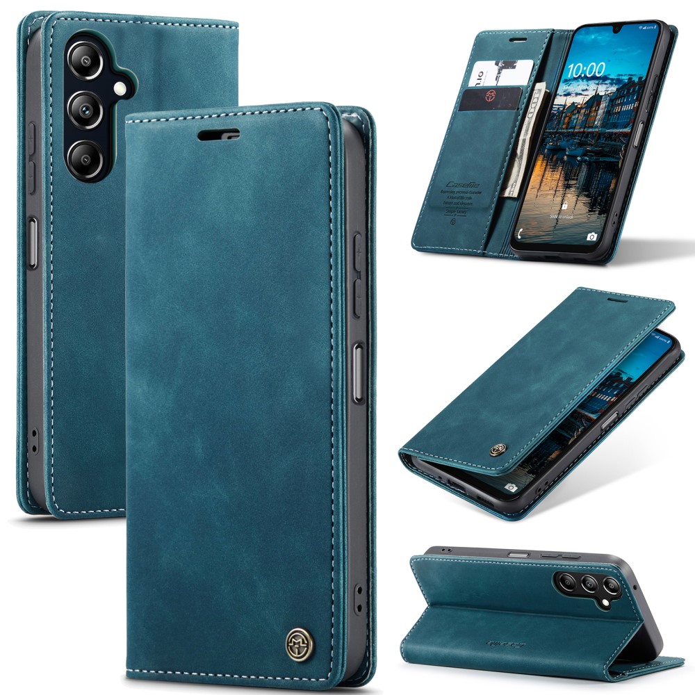 CASEME CASEME Galaxy A16/A26 5G Fodral Flip Retro Läder Blå