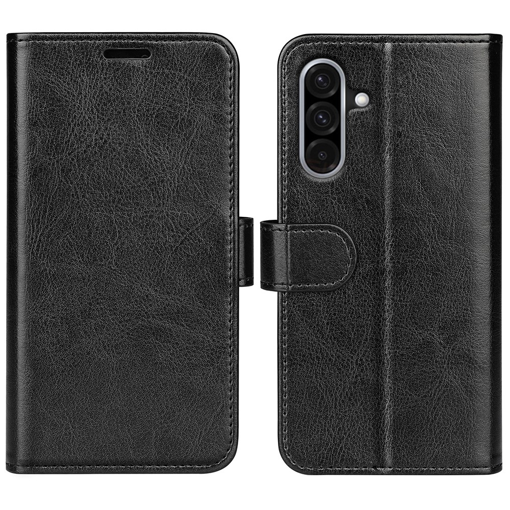  Samsung Galaxy A36 5G/A56 5G Fodral Crazy Horse Läder Svart