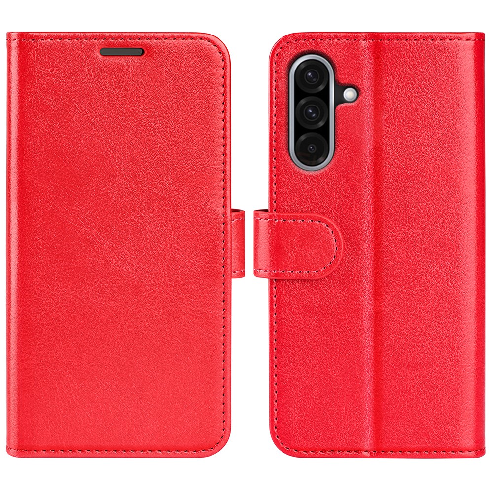  Samsung Galaxy A36 5G/A56 5G Fodral Crazy Horse Läder Röd
