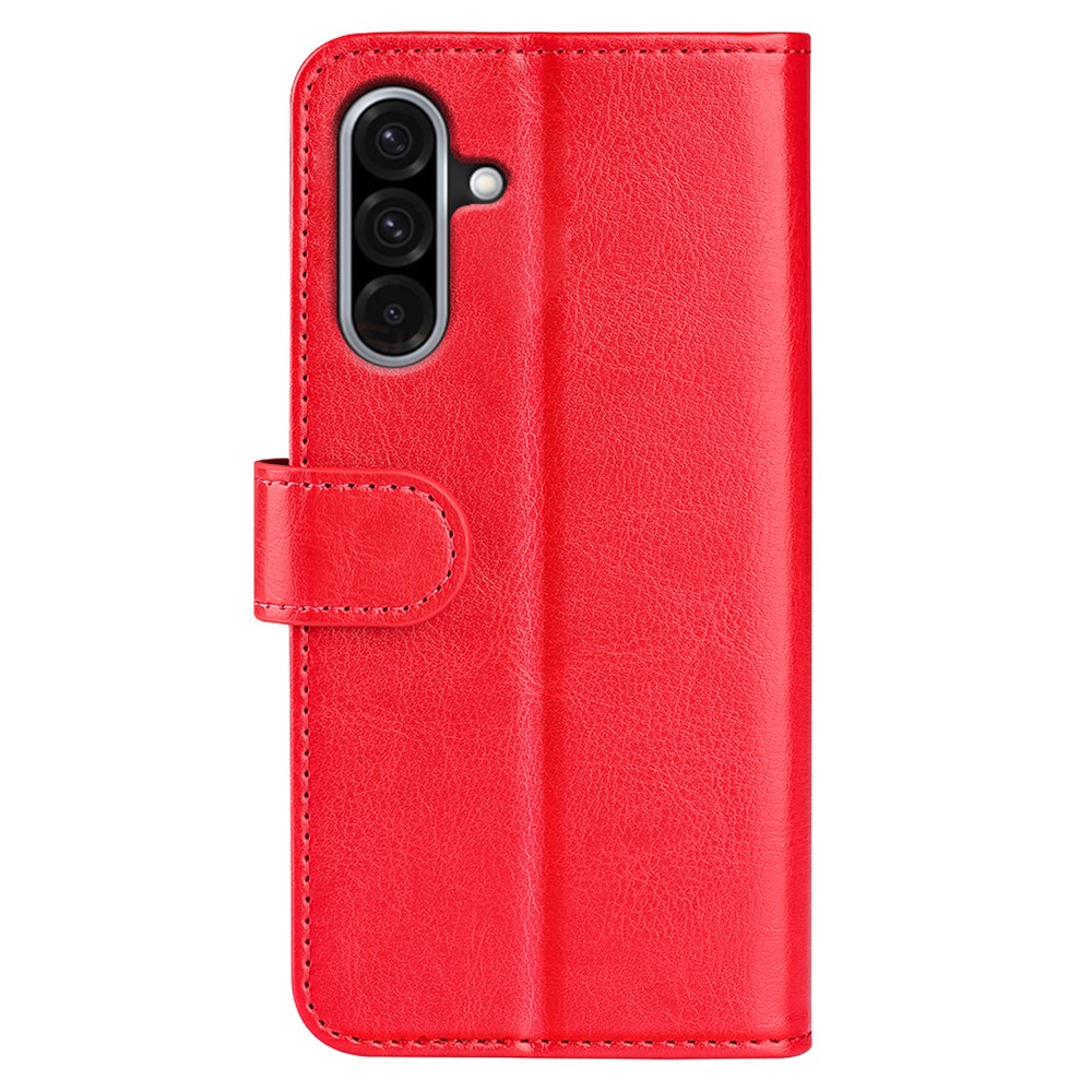  Samsung Galaxy A36 5G/A56 5G Fodral Crazy Horse Läder Röd