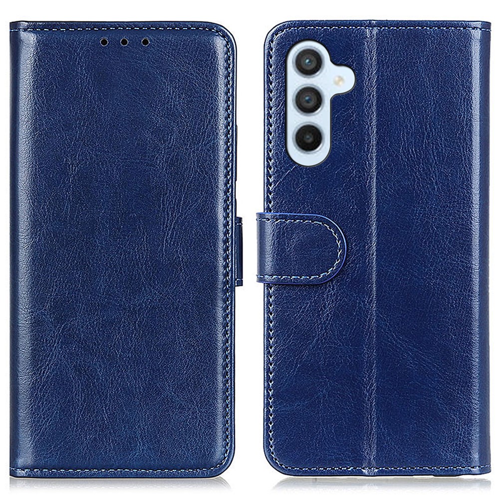  Samsung Galaxy A36 5G/A56 5G Fodral Crazy Horse Läder Blå