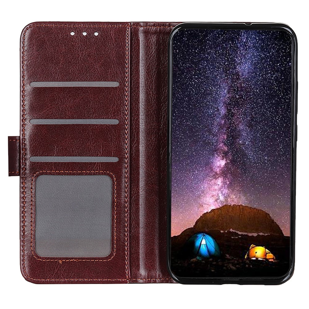  Samsung Galaxy A36 5G/A56 5G Fodral Crazy Horse Läder Brun