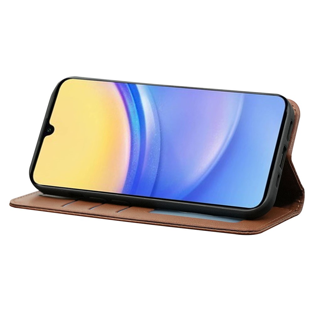  Samsung Galaxy A56 5G/A36 5G Fodral Flip Läder Brun