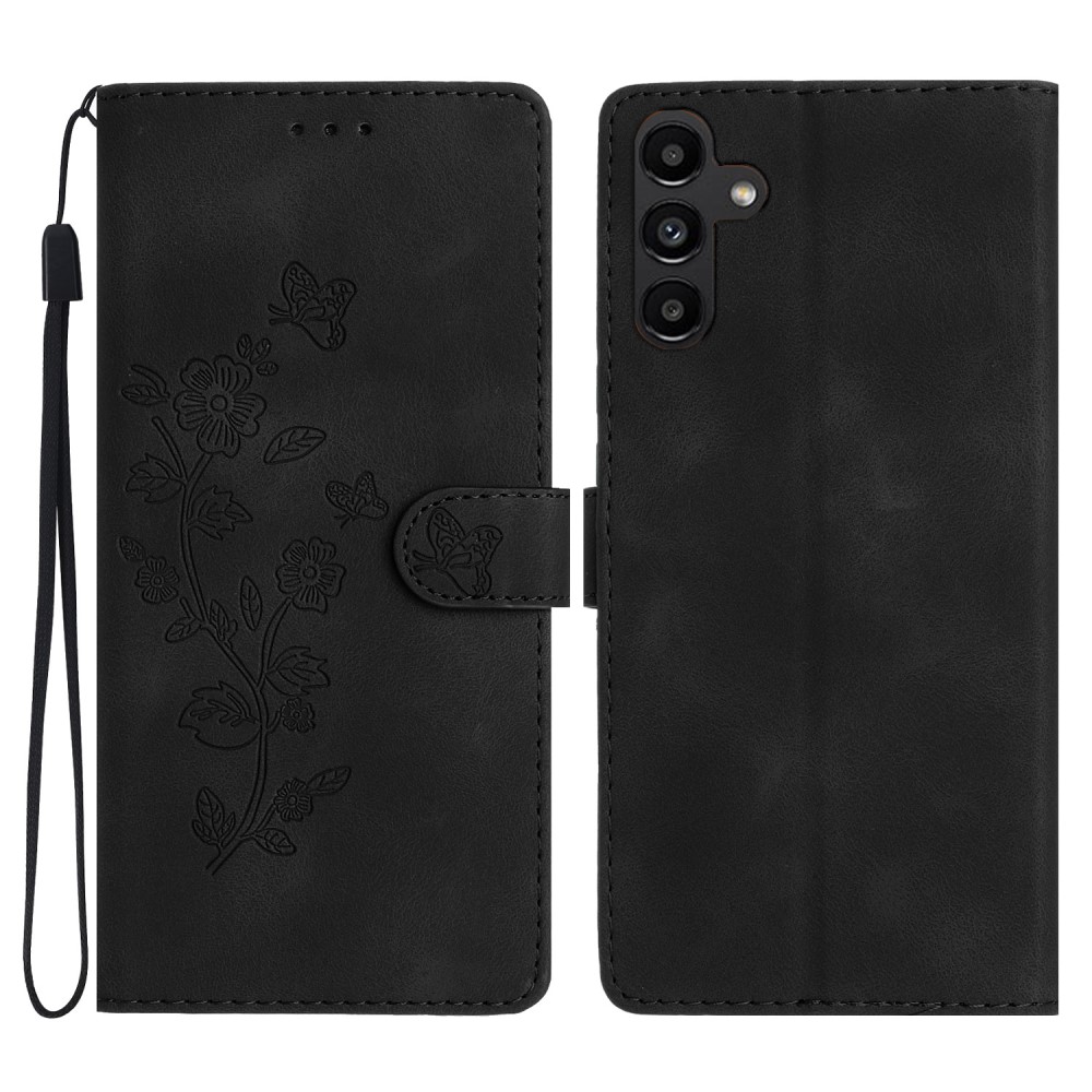  Samsung Galaxy A36 5G/A56 5G Fodral Med Blommigt Tryck