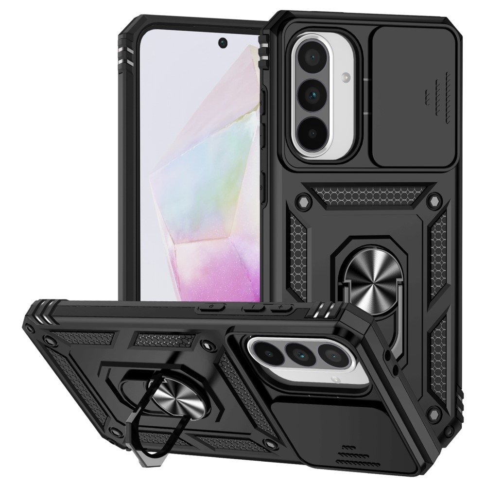  Samsung Galaxy A56 5G/A36 5G Skal CamShield Ring Hybrid Svart